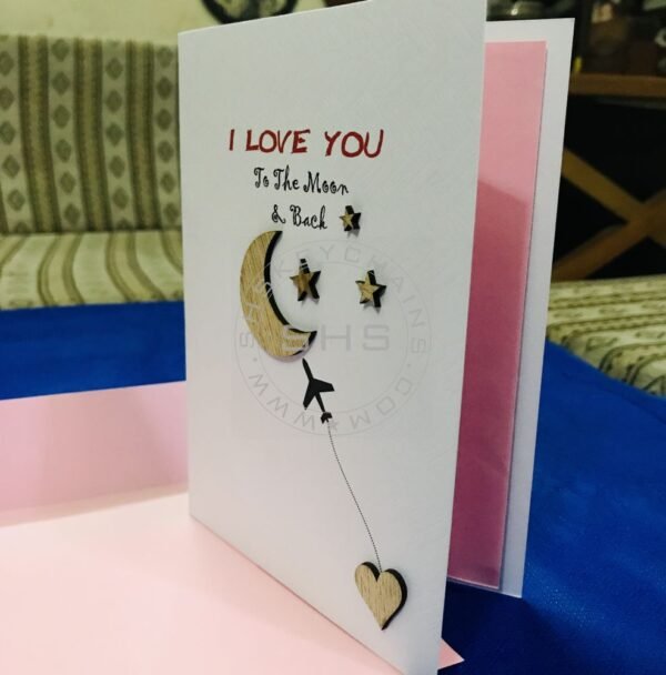 Greeting Card - I love you to the Moon and Back - Image 2
