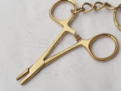Keyring - Miniature Needle Gold Plated