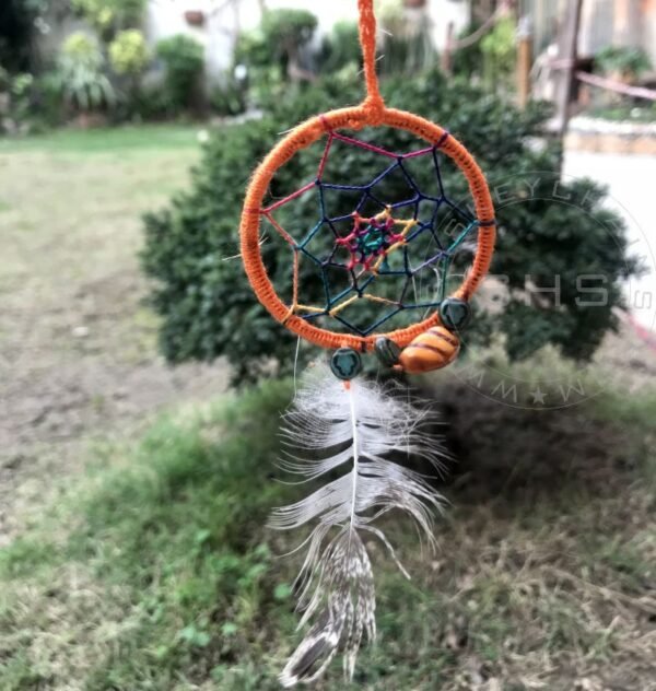 Handmade Miniature Dream Catchers- 5 cm Ring - Image 2