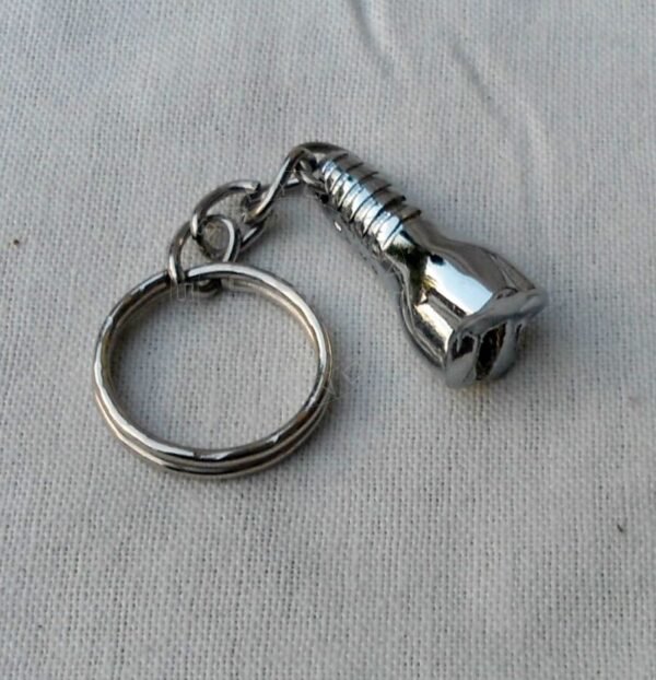 Tooth Shaped Implant Keychain Silver Plated - Image 3