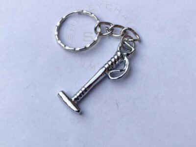 Miniature Polo Stick keychain