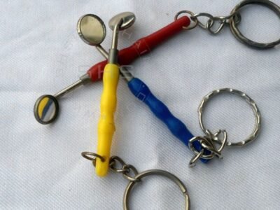 Plastic Mouth Mirror Keychain