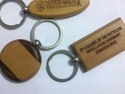 Wooden keychains
